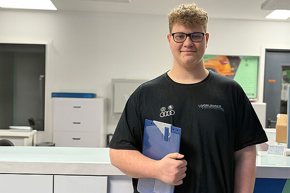 Nils Ludwig Portrait Nils Ludwig, Auszubildender Kaufmann für Büromanagement